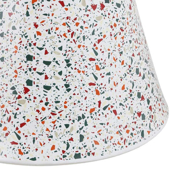 Xenia 17.75" Modern Bohemian Terrazzo Indoor/Outdoor Drum Accent Table - JONATHAN Y